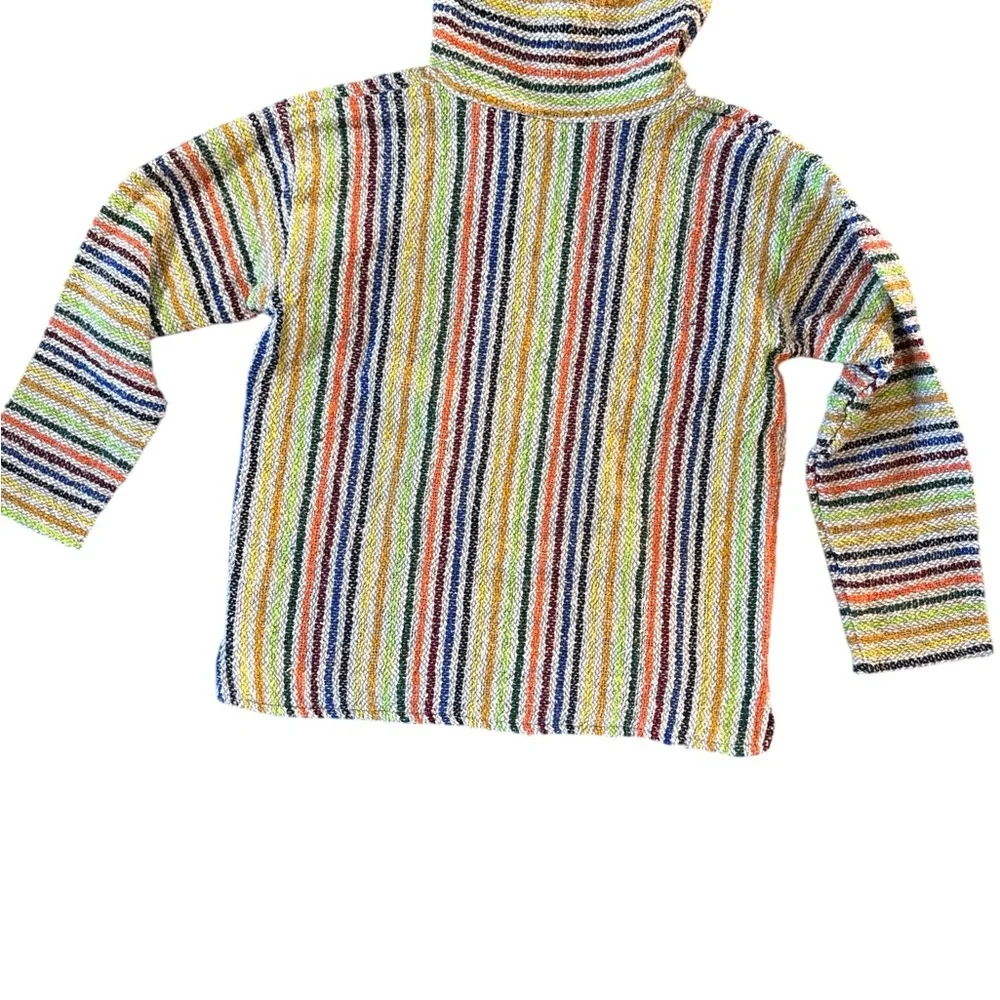 Colorful Striped Baja Pullover Women's Hoodie‎
